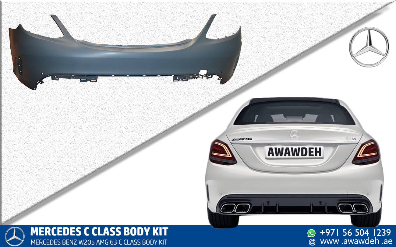 Mercedes c class rear bumper 2021
